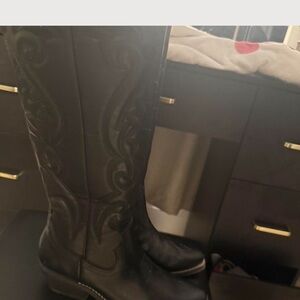 Target Black Over-the-Knee Western-Style Boots